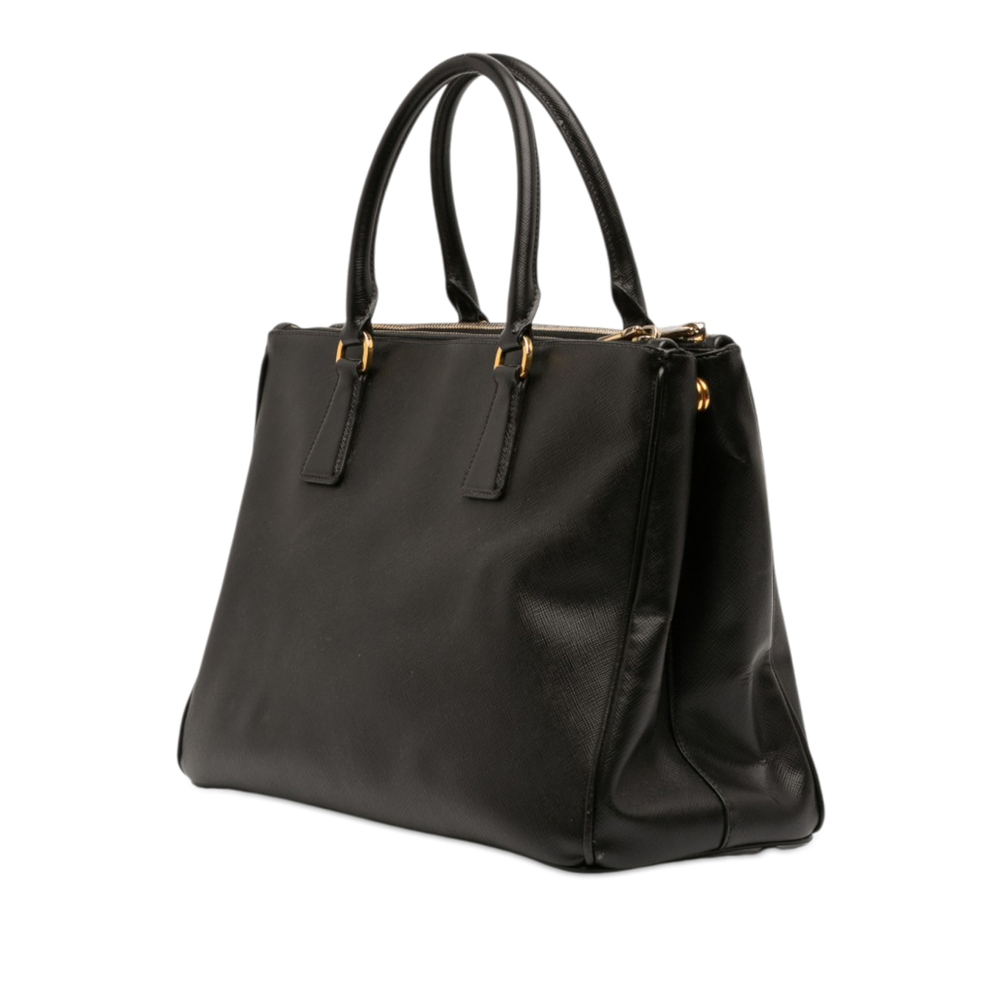 Pre-Loved Prada Medium Saffiano Lux Galleria Double Zip Satchel - Picture 2 of 7